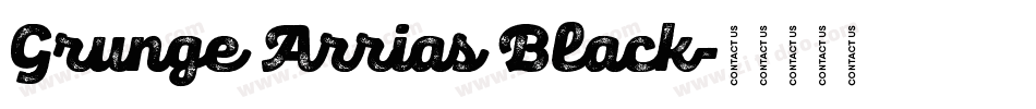 Grunge Arrias Black字体转换